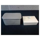 2 Pot Carré 6.5 x 4 x 3" et 5.5 x 4 x 2"