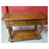 Meuble console 2 tiroirs vintage