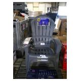 2 gray big easy chairs (damaged)