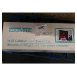wall cabinet w towel bar