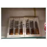 2/3pc riveted cheese knife set (display)