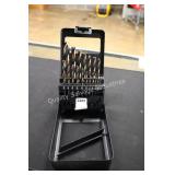 cle-line blk/gold high speed drill bit set