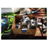water faucets, hose  holder, etc