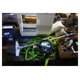 2 water hoses & pool brush w handle