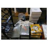 skid of registers, control panels, etc