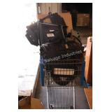 cart with car parts -cars unknown