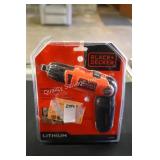 black & decker rech screwdriver (display)