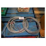 3 winch cables w hooks