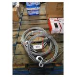 3 winch cables w hooks