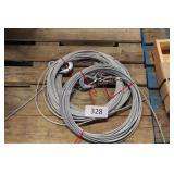 3 winch cables w hooks
