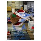 lighted santa dolphin