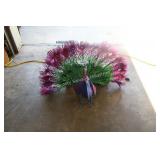 lighted lawn peacock