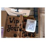 shower curtain & outdoor rug