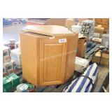 corner wood cabinet