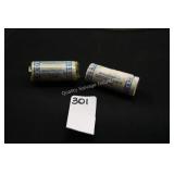 2 rolls wheat pennies (display)