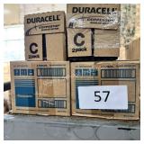 4 boxes of batteries