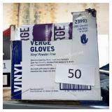 lot of vinyl gloves