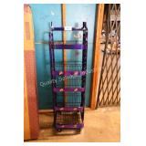 5 tier takis display rack w wheels