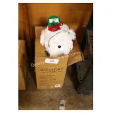 2ft white dog decor