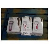 3 electric shavers
