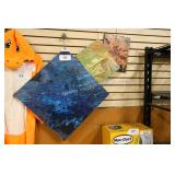 3-asst size canvas paintings