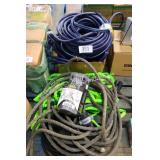 water hoses and sprinklers/sprayers