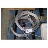 3 winch cables w hooks