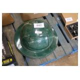 metal round trash can cover