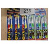 6-2pk kids toothbrushes HOTWHEELS& THOMAS