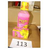 pepto bismol liquid & caplets asst dates