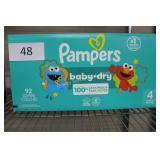 92ct pampers diapers size 4
