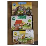 6ct build & grow your own dino/farm/safari garden