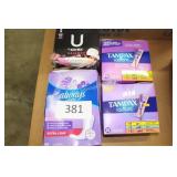 4ct asst tampons/pads/liners