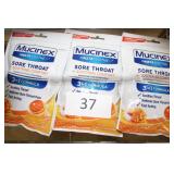 3ct mucinex sore throat medicated drops 10/25