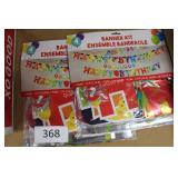 2ct HAPPY BIRTHDAY banner kit