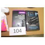2ct dual output car chargers