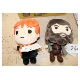 2ct Harry Potter plush toys Ron & Hagrid