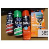 gillette fusion 5 proglide razor w/shave gel &