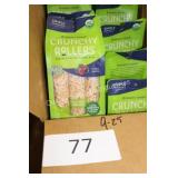 8ct crunchy rollers puffed brown rice mixed berry