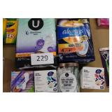 6ct asst tampons/pads/liners