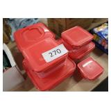 6ct lock-n-lock food storage containers w/lids