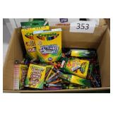ctn loose crayola crayons/pks crayons/markers