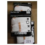3-3pk hurley mens crew neck tshirts 2-S/1-M