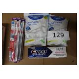 6ct toothbrushes/2pk dental picks/crest