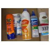 4ct asst sunscreen lotion/spray/stick & insect