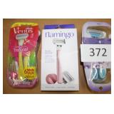 10ct asst flamingo rose razor/venus disposable