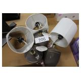 3ct table lamps (damaged)