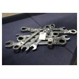 9 kobalt wrenches (display)