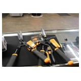 4 fiskars trimmers (display)