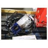 water hose and sprinkler